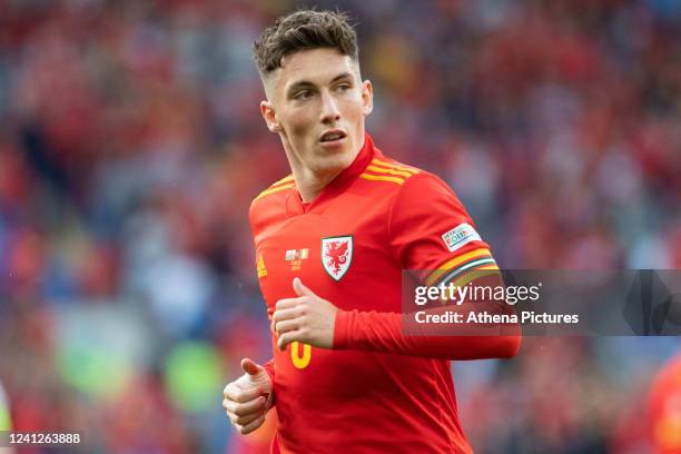 Harry Wilson of Wales during the UEFA Nations League match between Wales and Belgium at Cardiff City Stadium on June 11, 2022 in Cardiff, Wales.