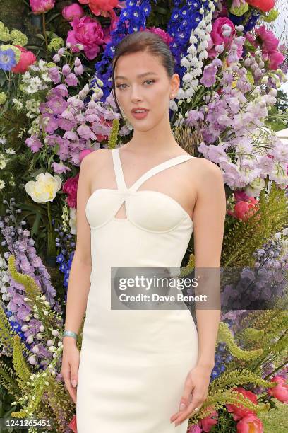 Jessica Alexander attends the Cartier Queen's Cup Polo 2022 at Guards Polo Club on June 12, 2022 in Egham, England.