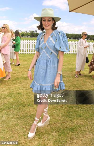 Lady Violet Manners attends the Cartier Queen's Cup Polo 2022 at Guards Polo Club on June 12, 2022 in Egham, England.