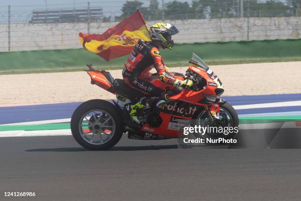 Alvaro ESP Ducati Panigale V4R during the Motul FIM Superbike Championship - Italian Round Sunday race during the World Superbikes - Circuit Pirelli...