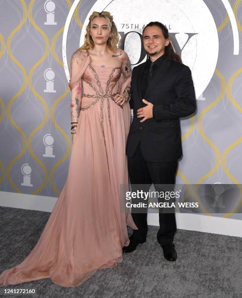 Model-actress Paris Jackson and her brother Prince Jackson attend the 75th annual Tony awards at Radio City Music Hall on June 12, 2022 in New York...