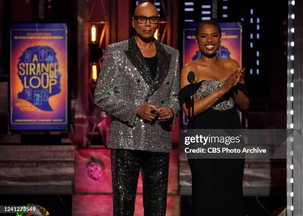 RuPaul Charles and Jennifer Hudson at THE 75TH ANNUAL TONY AWARDS, live from Radio City Music Hall in New York City, Sunday, June 12 on the CBS...