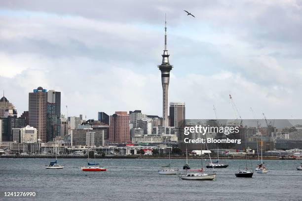 Buildings in Auckland, New Zealand, on Monday, June 13, 2022. New Zealand's central bank is to begin selling the bonds acquired during its...