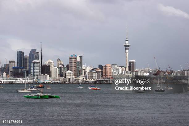 Buildings in Auckland, New Zealand, on Monday, June 13, 2022. New Zealand's central bank is to begin selling the bonds acquired during its...