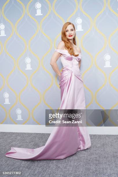 Jessica Chastain attends The 75th Annual Tony Awards - Arrivals on June 12, 2022 at Radio City Music Hall in New York City.