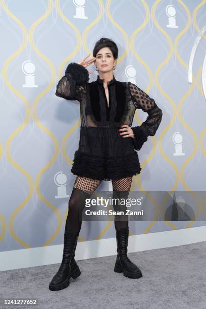 Sarah Silverman attends The 75th Annual Tony Awards - Arrivals on June 12, 2022 at Radio City Music Hall in New York City.
