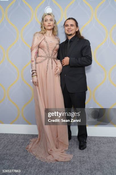 Paris Jackson and Prince Jackson attend The 75th Annual Tony Awards - Arrivals on June 12, 2022 at Radio City Music Hall in New York City.