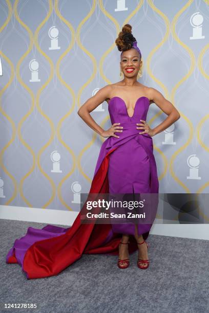 Camille A. Brown attends The 75th Annual Tony Awards - Arrivals on June 12, 2022 at Radio City Music Hall in New York City.