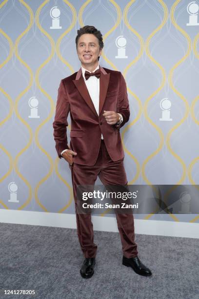 Zach Braff attends The 75th Annual Tony Awards - Arrivals on June 12, 2022 at Radio City Music Hall in New York City.