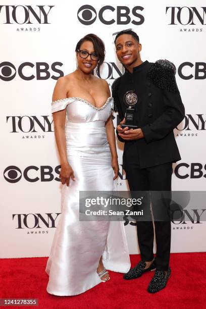 Myles Frost attends The 75th Annual Tony Awards - Media Room on June 12, 2022 at Radio City Music Hall in New York City.