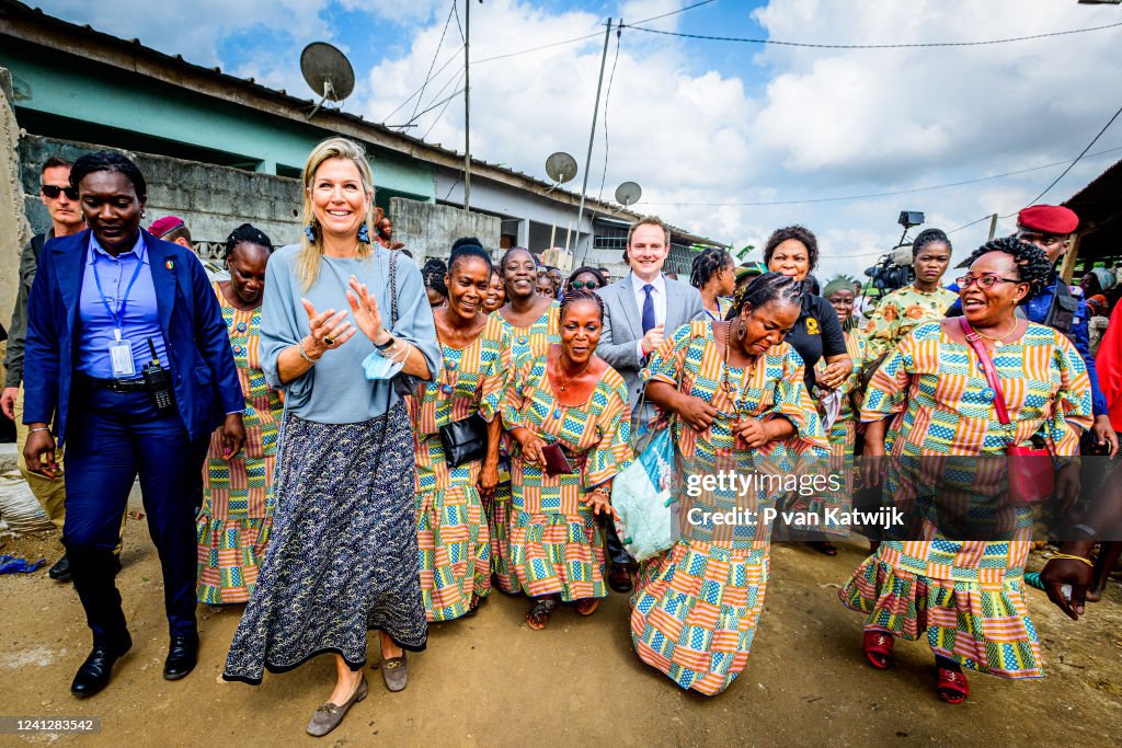 Queen Maxima The Netherlands Visits Ivory Coast As UN Special Advocate : Day One