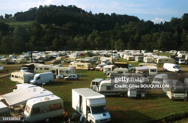 The 42nd pilgrimage of gipsy and travelers In Lourdes, France On August 25,1998.