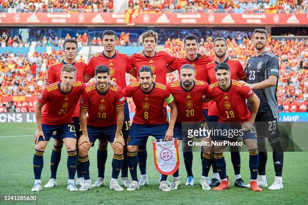 Line up Spain Eric Garcia , Rodri , Marcos Alonso , Alvaro Morata , Iñigo Martinez , Unai Simon , Dani Olmo , Marcos Asensio , Koke Resurreccion ,...