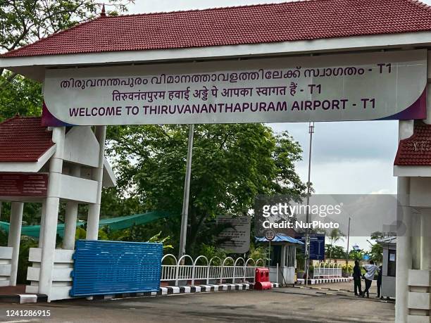 Trivandrum Domestic Airport in Thiruvananthapuram , Kerala, India, on May 12, 2022.