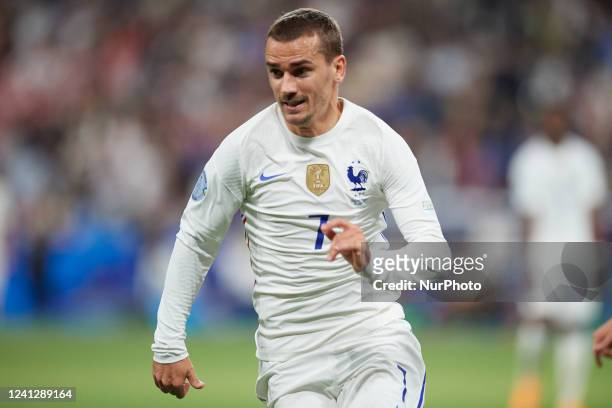 Antoine Griezmann of France in action during the UEFA Nations League League A Group 1 match between France and Croatia at Stade de France on June 13,...