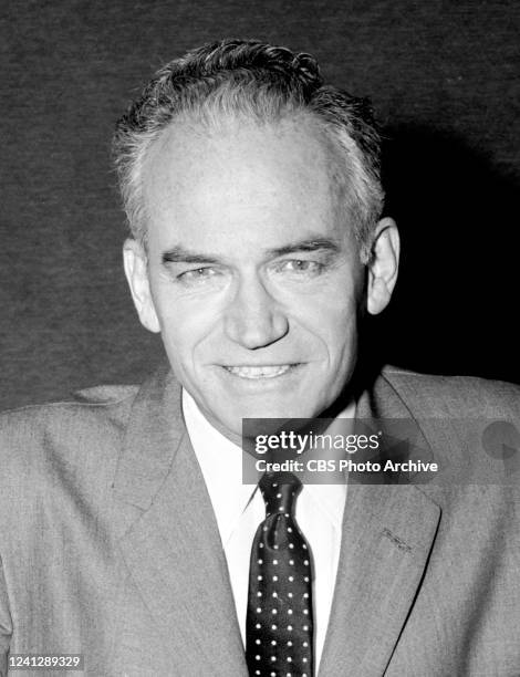 Senator Barry Goldwater appears on the CBS television program "Face the Nation," on March 16 in Washington, DC.