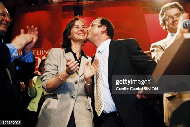European elections campaign: Segolene Royal and Francois Hollande In Paris, France On May 17, 1999 - Segolene Royal and Francois Hollande.