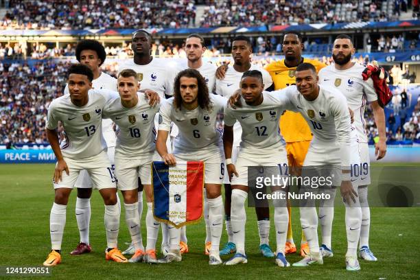 France line up Jules Kounde , Ibrahima Konate , Adrien Rabiot , Presnel Kimpembe , Mike Maignan , Karim Benzema ,Boubacar Kamara , Lucas Digne ,...