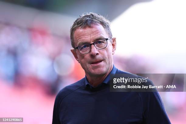 Ralf Rangnick the head coach / manager of Austria during the UEFA Nations League League A Group 1 match between Denmark and Austria at Parken Stadium...