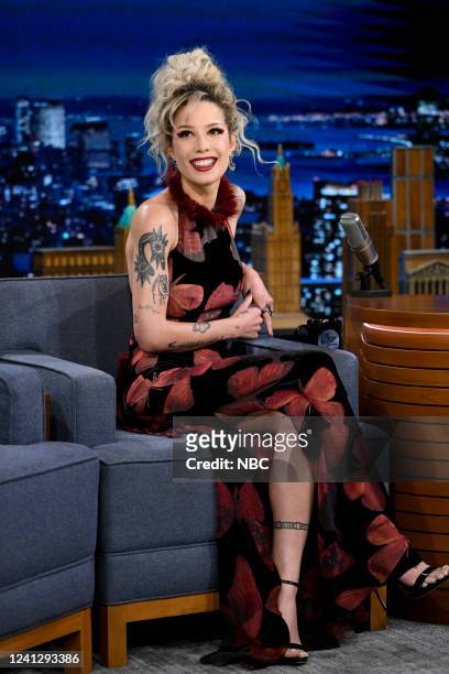 Episode 1669 -- Pictured: Singer Halsey during an interview on Monday, June 13, 2022 --