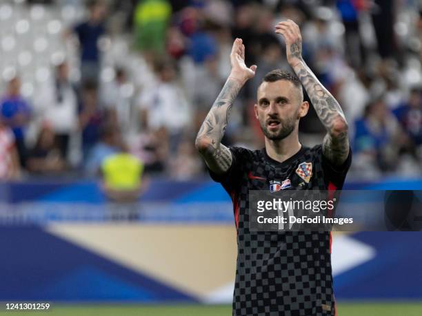 Marcelo BROZOVIC of Croatia during the UEFA Nations League, group 1 match between France and Croatia at Stade de France on June 13, 2022 in Paris,...
