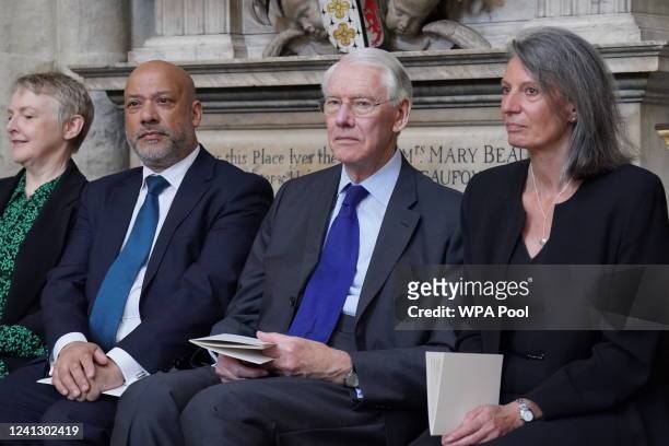 Sir Martin Moore-Bick attends a Grenfell fire memorial service at Westminster Abbey on June 14, 2022 in London, England. On 14 June 2017, just before...