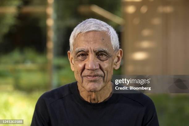 Vinod Khosla, co-founder and owner of Khosla Ventures LLC, during an interview on an episode of Bloomberg Wealth with David Rubenstein in Menlo Park,...