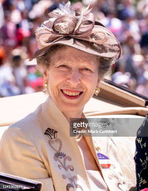 Princess Anne, Princess Royal attends the first day of Royal Ascot at Ascot Racecourse on June 14, 2022 in Ascot, England.