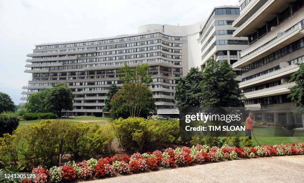 The Watergate Hotel in Washington is seen on July 20, 2009. The hotel has been empty since 2007 and goes on the auction block on July 21 to cover the...