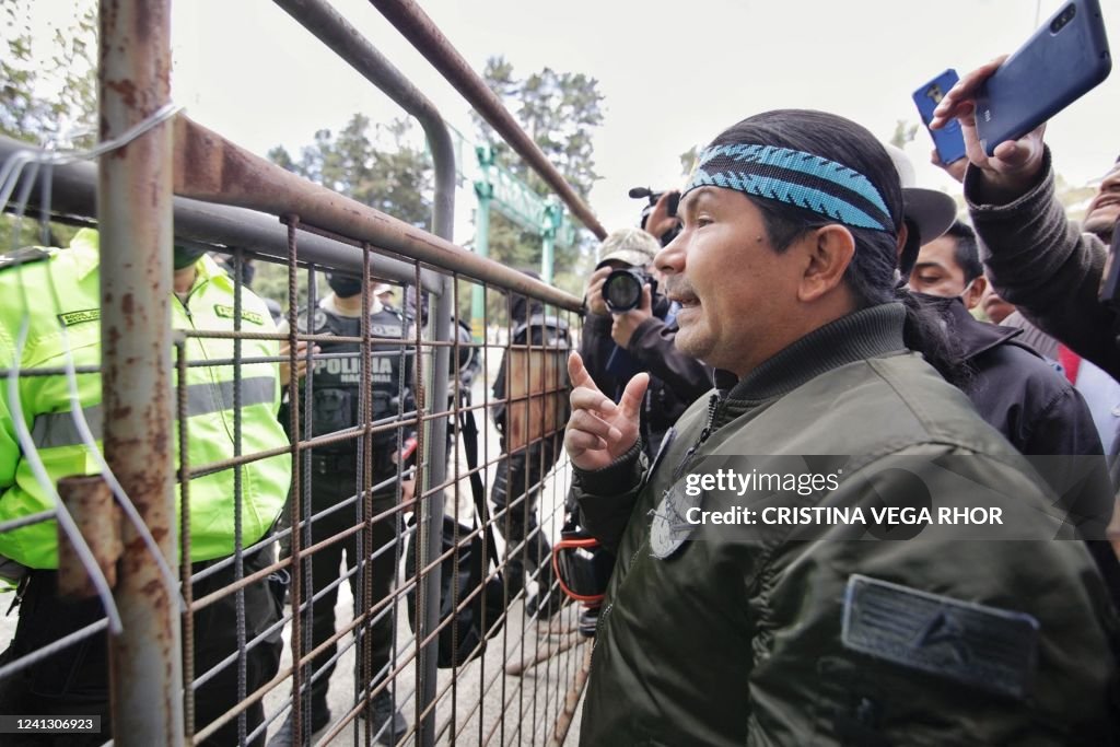 ECUADOR-INDIGENOUS-GOVERNMENT-PROTEST-ARREST
