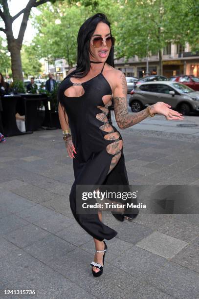 Gina-Lisa Lohfink during the Bellucci Bar Grand Opening at Kurfürstendamm on June 14, 2022 in Berlin, Germany.