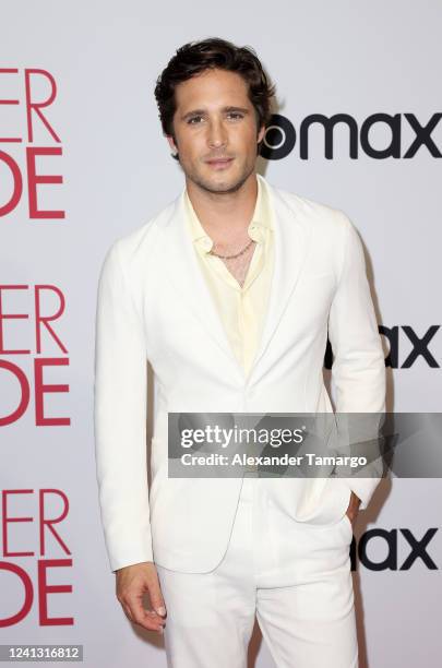 Diego Boneta attends the "Father Of The Bride" Miami Premiere at the Tower Theater on June 14, 2022 in Miami, Florida.