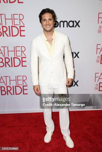 Diego Boneta attends the "Father Of The Bride" Miami Premiere at the Tower Theater on June 14, 2022 in Miami, Florida.