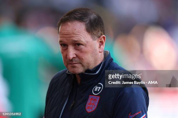 Steve Holland the assistant manager of England during the UEFA Nations League League A Group 3 match between England and Hungary at Molineux on June...