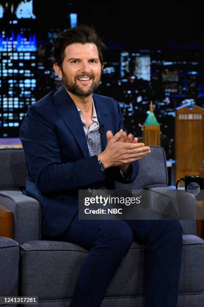 Episode 1670 -- Pictured: Actor Adam Scott arrives on Tuesday, June 14, 2022 --