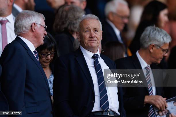 Chairman Rick Parry during the UEFA Nations League League A Group 3 match between England and Hungary at Molineux on June 14, 2022 in Wolverhampton,...