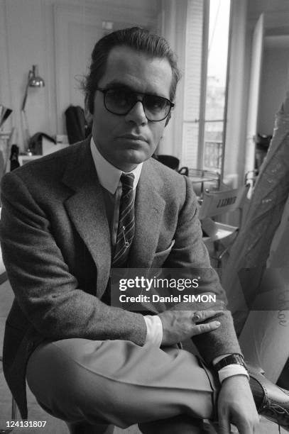 Karl Lagerfeld, designer of Chloe In France On April 02, 1979.