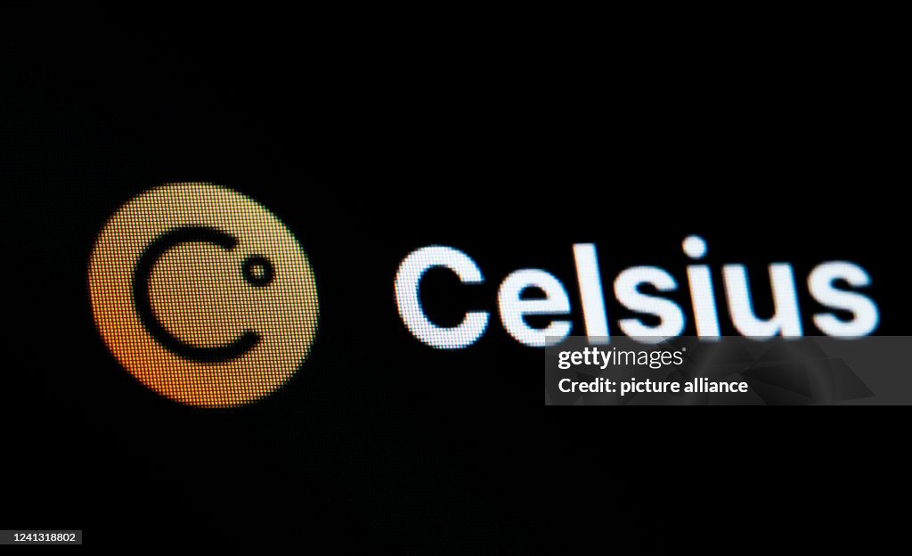 Celsius Logo Reverse 14 June 2022, Baden-Wuerttemberg, Rottweil: The logo of the crypto ...