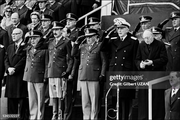 Mundial 1978: 11th World Soccer Cup in Buenos Aires Argentina on May 01, 1978 - 11th World Cup Soccer opening ceremony with Argentinean General...