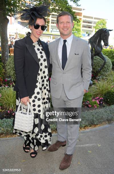 Dee Koppang O'Leary and Dermot O'Leary attend Royal Ascot 2022 at Ascot Racecourse on June 15, 2022 in Ascot, England.