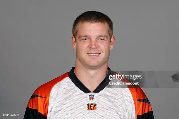 In this handout image provided by the NFL, Chase Coffman of the Cincinnati Bengals poses for his NFL headshot circa 2011 in Cincinnati, Ohio.