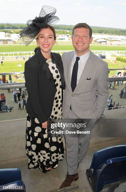 Dee Koppang O'Leary and Dermot O'Leary attend Royal Ascot 2022 at Ascot Racecourse on June 15, 2022 in Ascot, England.