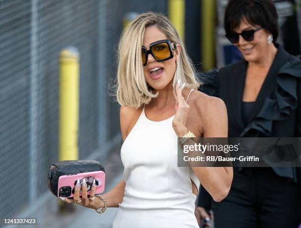 Kris Jenner and Khloe Kardashian are seen on June 15, 2022 in Los Angeles, California.