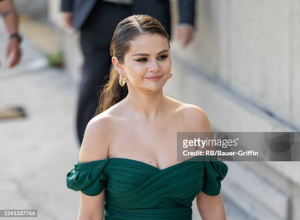 Selena Gomez is seen at "Jimmy Kimmel Live" on June 15, 2022 in Los Angeles, California.