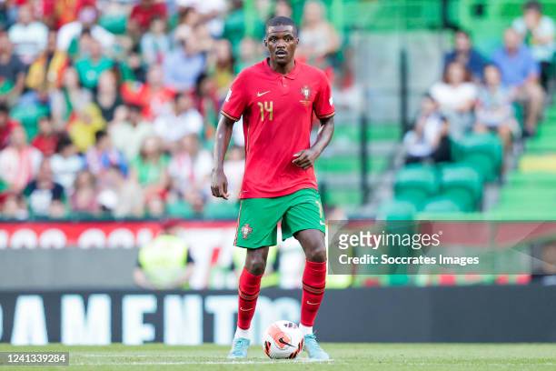 William Carvalho of Portugal during the UEFA Nations league match between Portugal v Czech Republic at the Estadio Jose Alvalade on June 9, 2022