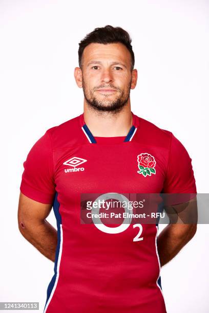 Danny Care of England poses for portrait on June 15, 2022 in Bagshot, United Kingdom.