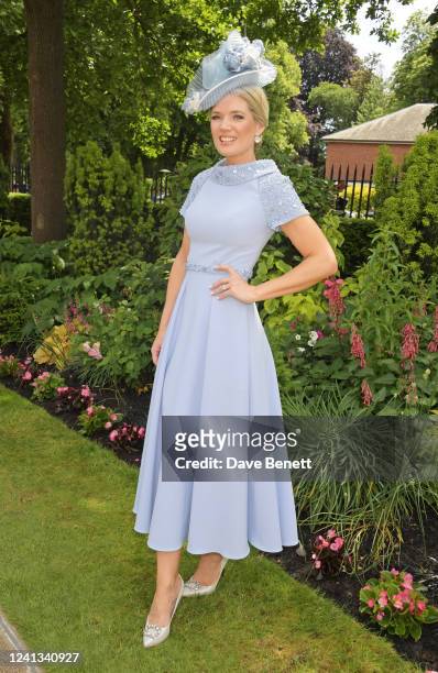 Charlotte Hawkins attends Royal Ascot 2022 at Ascot Racecourse on June 16, 2022 in Ascot, England.