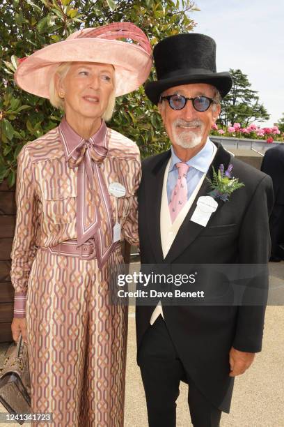 Marie Jordan and Eddie Jordan attend Royal Ascot 2022 at Ascot Racecourse on June 16, 2022 in Ascot, England.