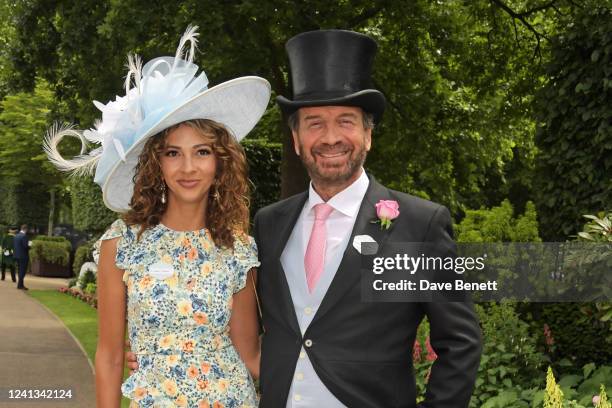 Katie Dadrie and Nick Knowles attend Royal Ascot 2022 at Ascot Racecourse on June 16, 2022 in Ascot, England.