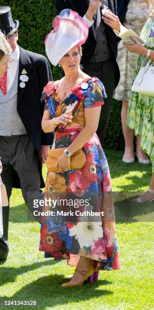 Sophie, Countess of Wessex attends the third day of Royal Ascot at Ascot Racecourse on June 16, 2022 in Ascot, England.